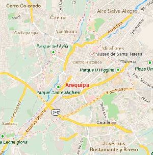 Mapa de Arequipa