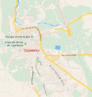 Mapa de Cajamarca