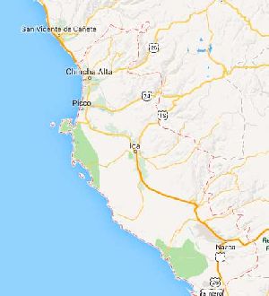 Mapa de Ica